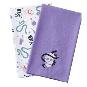 Way To Celebrate Halloween Spooky Snake Kitchen Towels, Gothic - 2 Pack